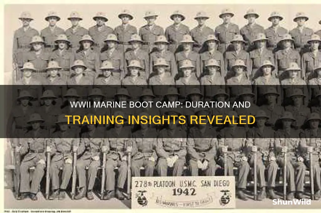 how long was marine boot camp during ww2