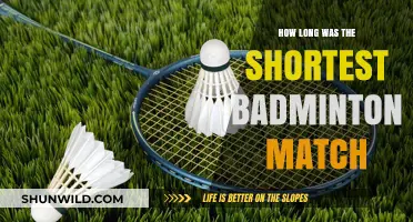 The Shortest Badminton Match: Quickest Victory Ever