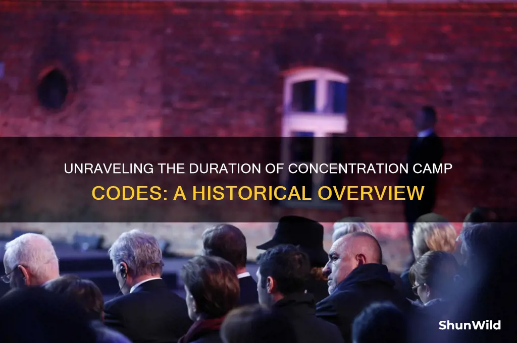 how long were concentration camp codes