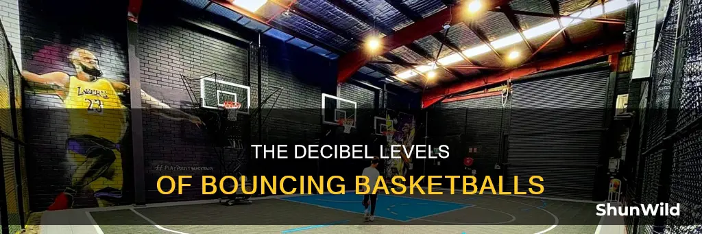 how loud is a basketball bouncing