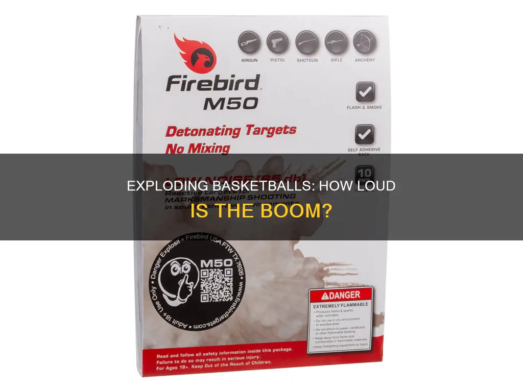 how loud is a basketball exploding