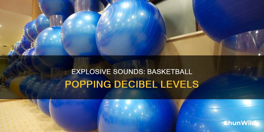 how loud is a basketball popping