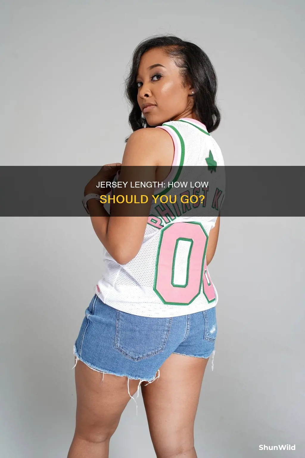 how low should a basketball jersey go
