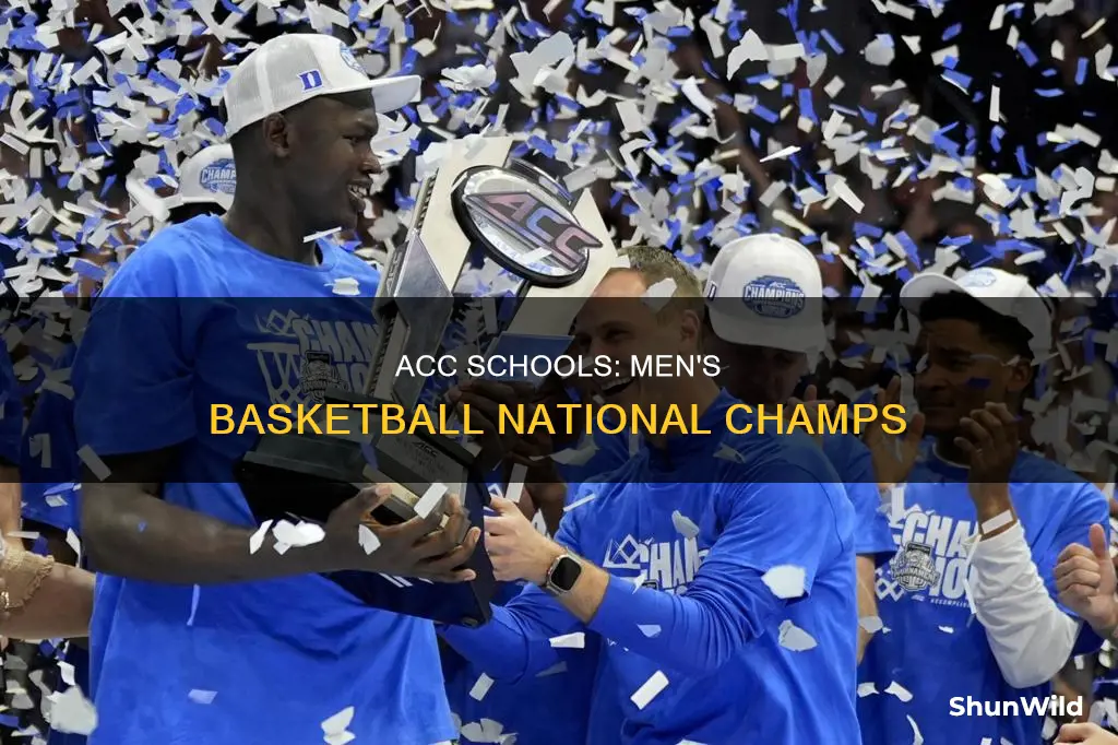 how manny acc schools have national championships in mens basketball