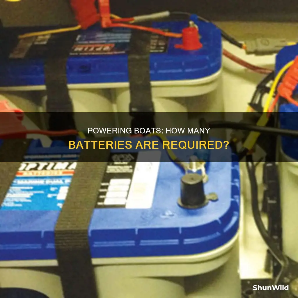 how manny batteries to power a boat