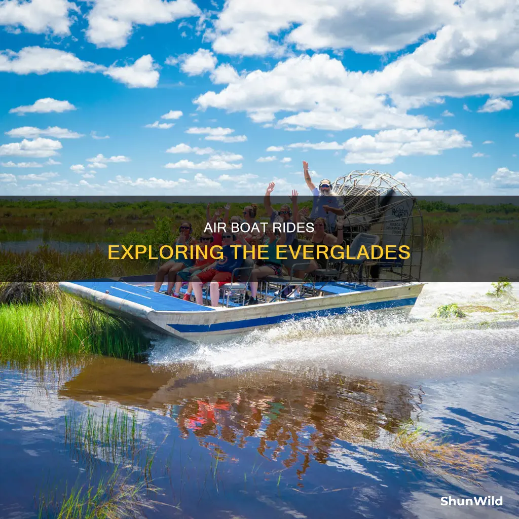 how many air boat rides go out in the everglades