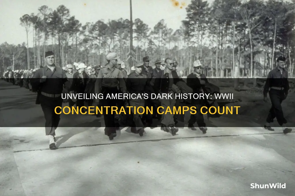 how many american concentration camps during ww2
