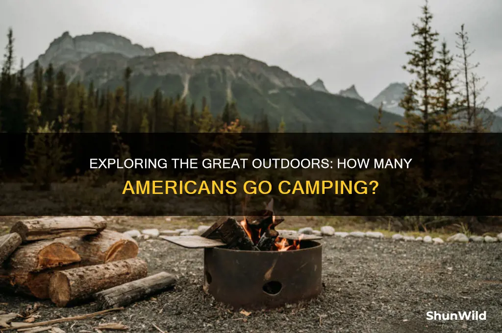how many americans go camping