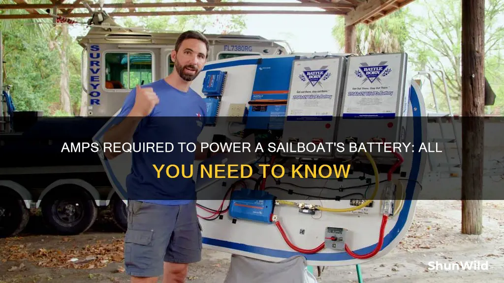 how many amps is a sail boat battery