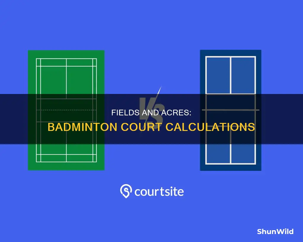 how many badminton fields in 4 acres