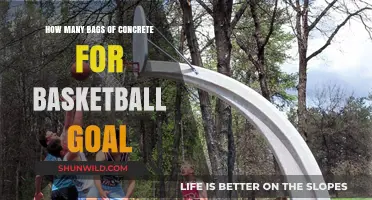 Concrete Bags Needed: Setting Up Your Basketball Goal