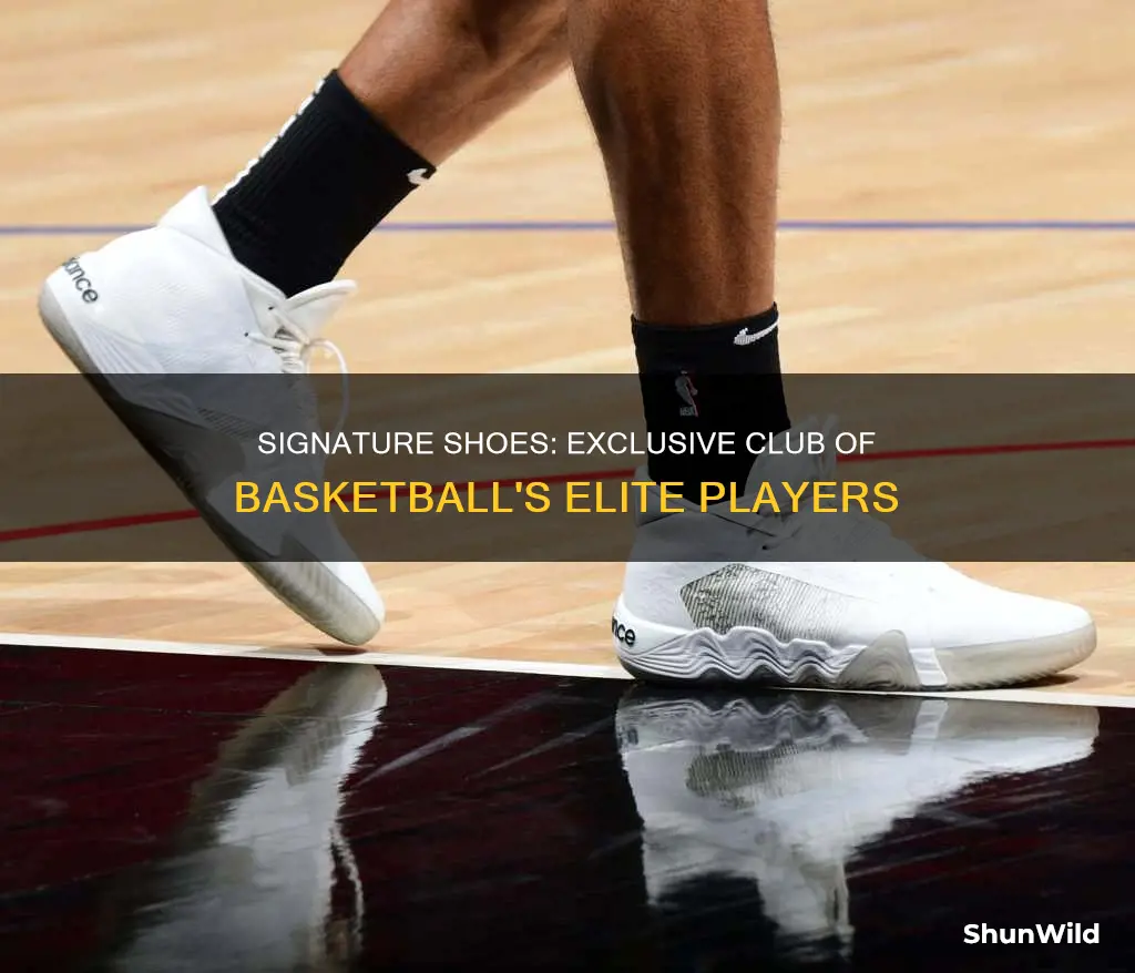 how many basketball players have signature shoes