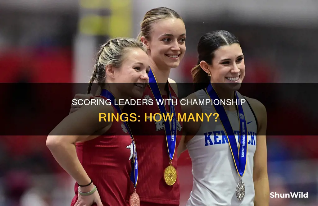 how many basketball scoring leaders have rings