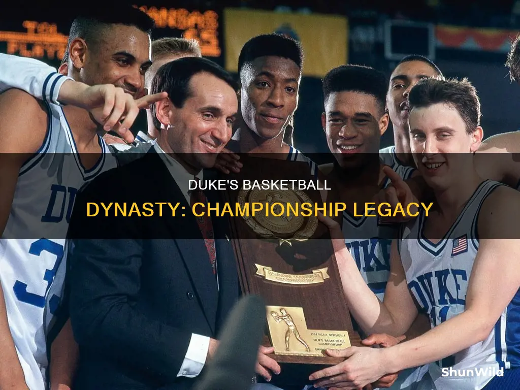 how many basketball titles does duke have