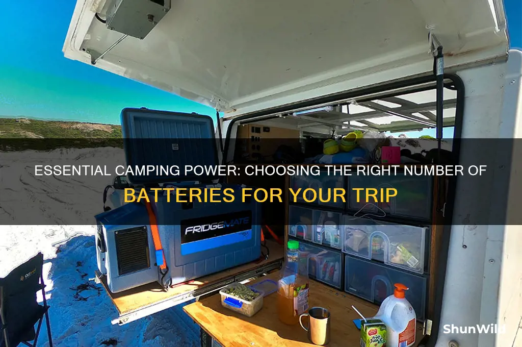 how many batteries for camping