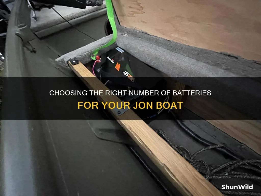 how many batteries for jon boat