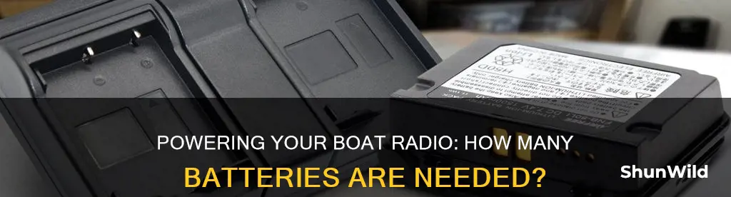 how many batteries to power boat radio with subs