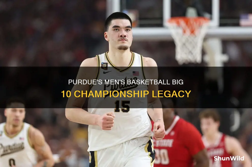 how many big 10 championships does purdue mens basketball have