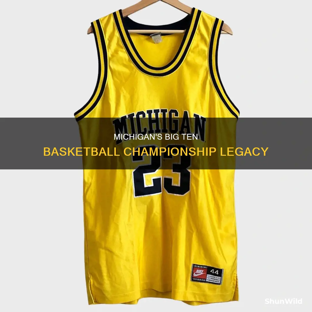 how many big ten basketball championships does michigan have