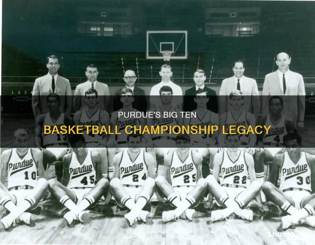 how many big ten basketball championships does purdue have