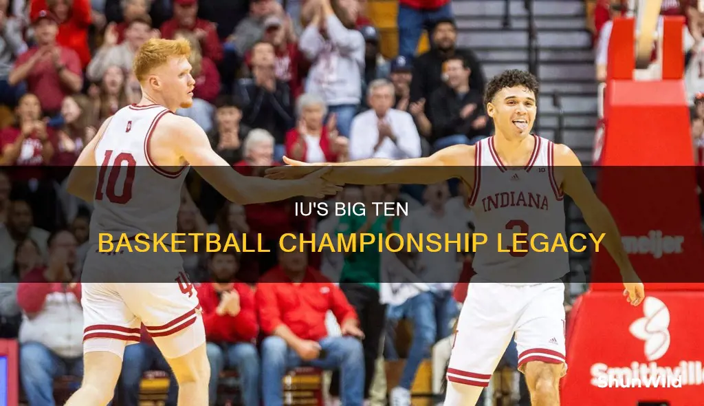 how many big ten basketball championships has iu won
