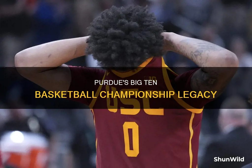 how many big ten basketball championships has purdue won