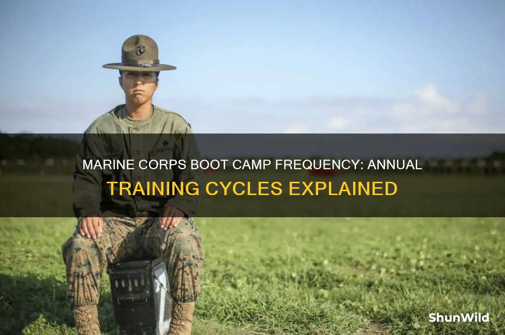 how many boot camps a year does the marines have