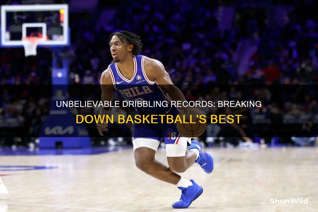 how many bounces is the worlds most basketball dribbles