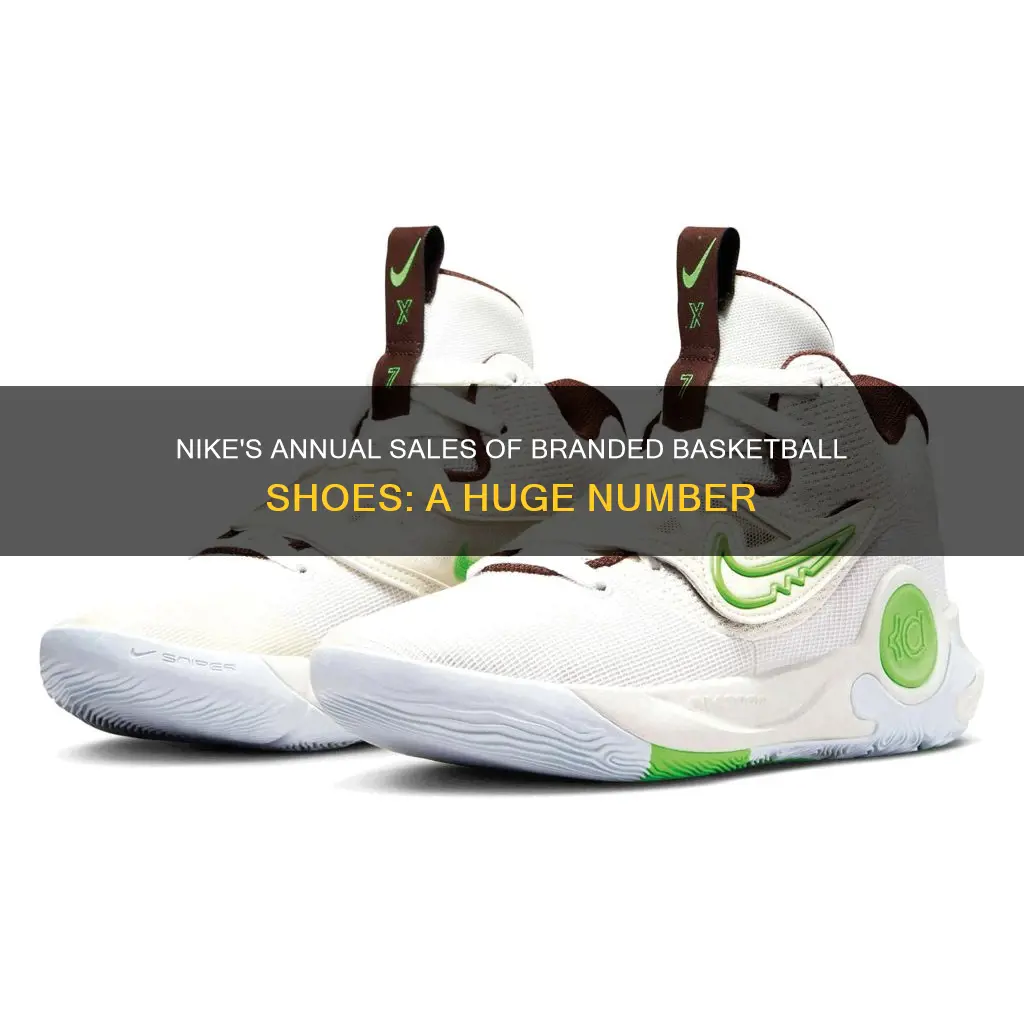 how many brand basketball shoes does nike sell a year