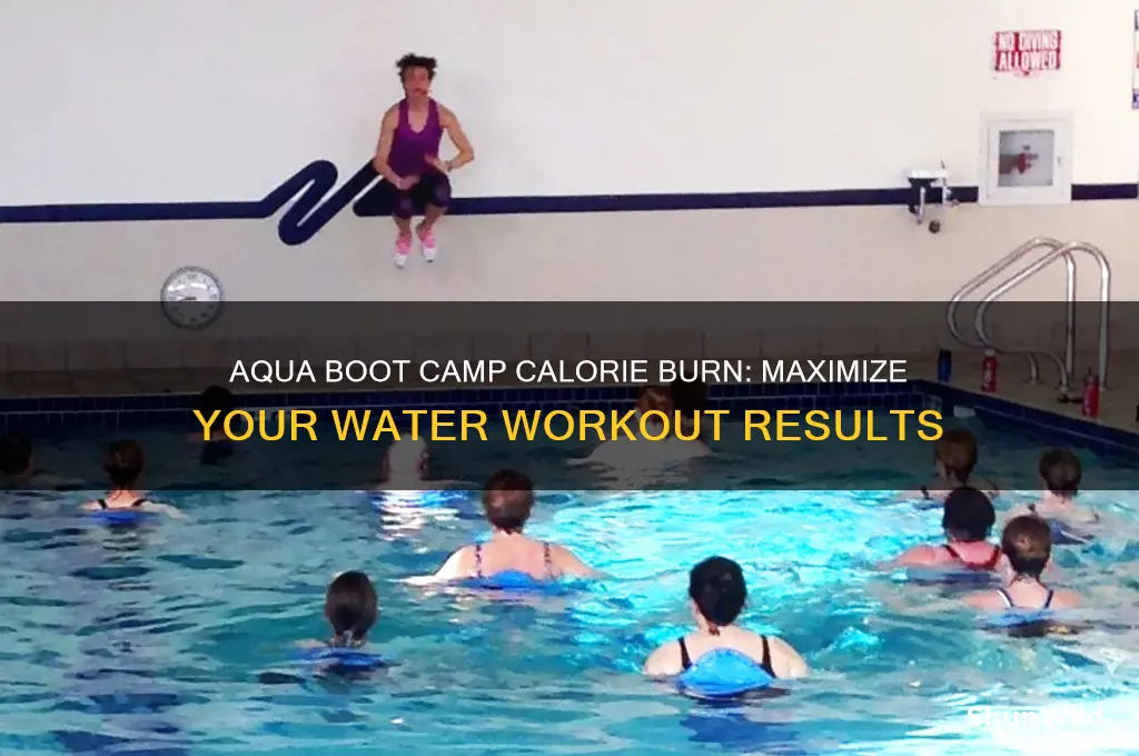 how many calories burned in aqua boot camp