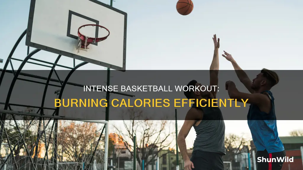 how many calories does one on one basketball butn