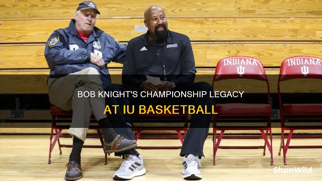 how many championships did bob knight have for iu basketball