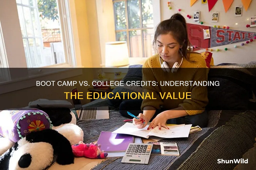 how many college credits is boot camp