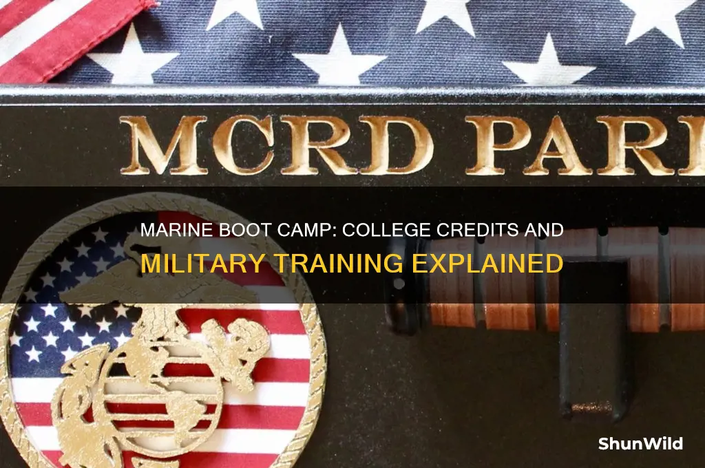 how many college credits is marine boot camp