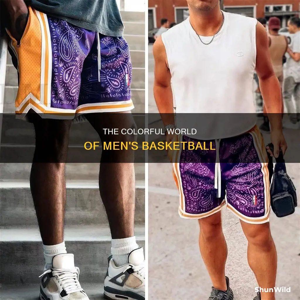 how many colors are there on a basketball for men