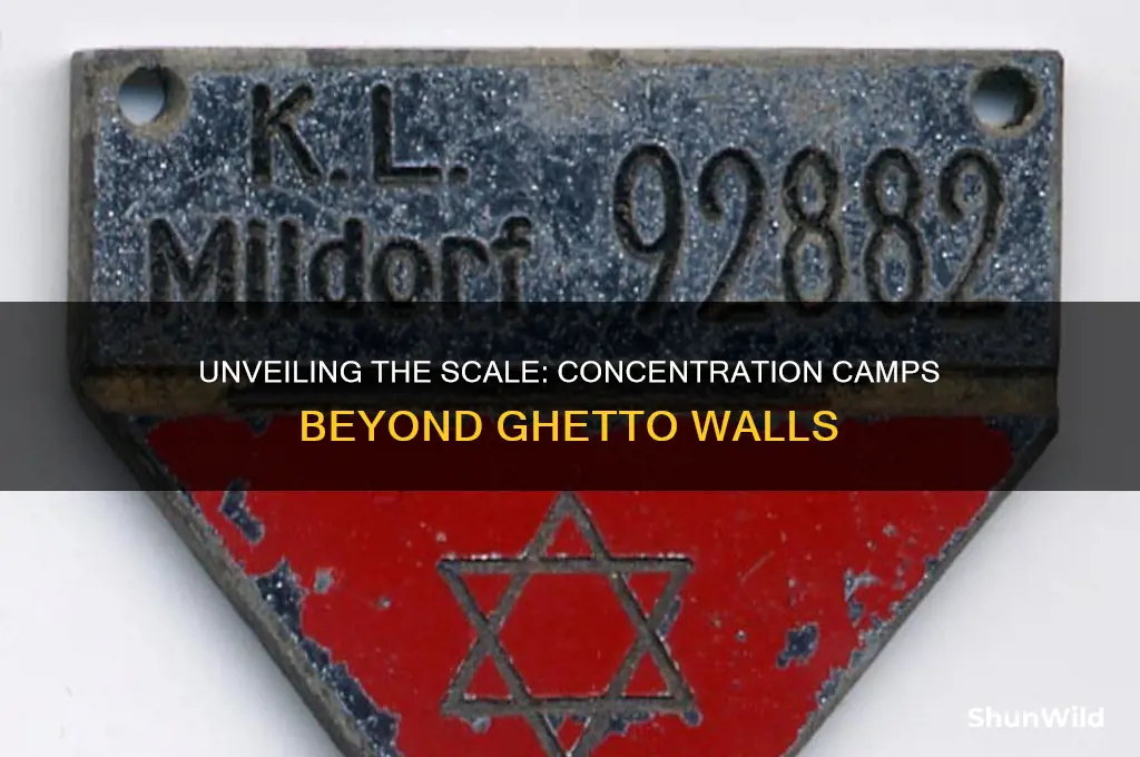 how many concentration camps were in operation not including ghettos