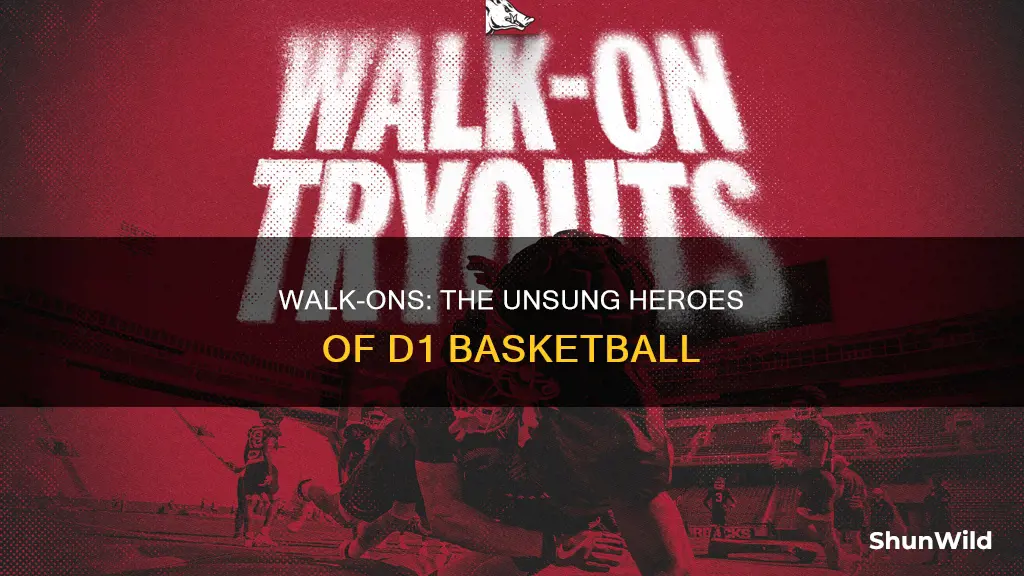 how many d1 basketball wlak-ons