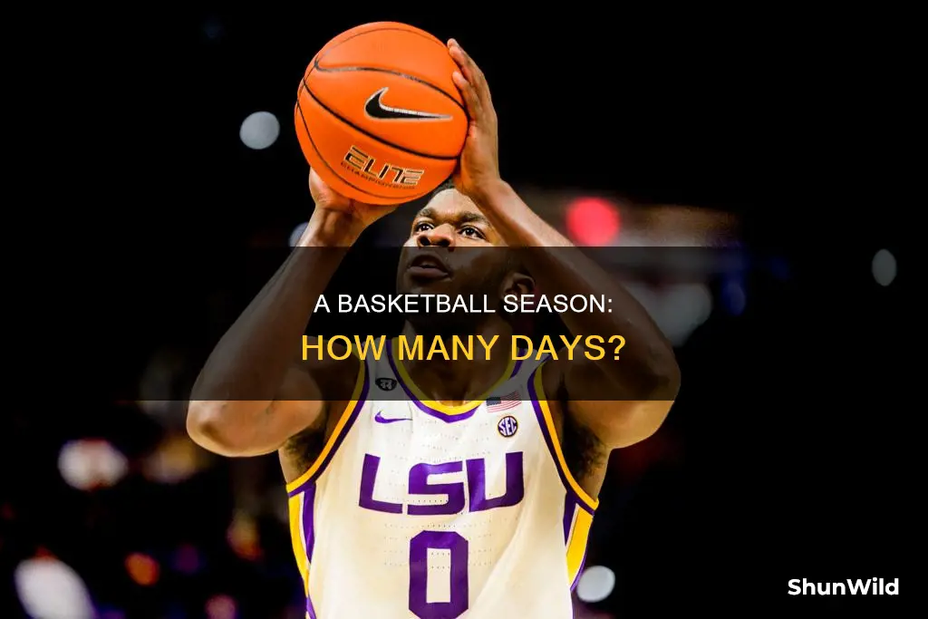 how many days in a basketball season