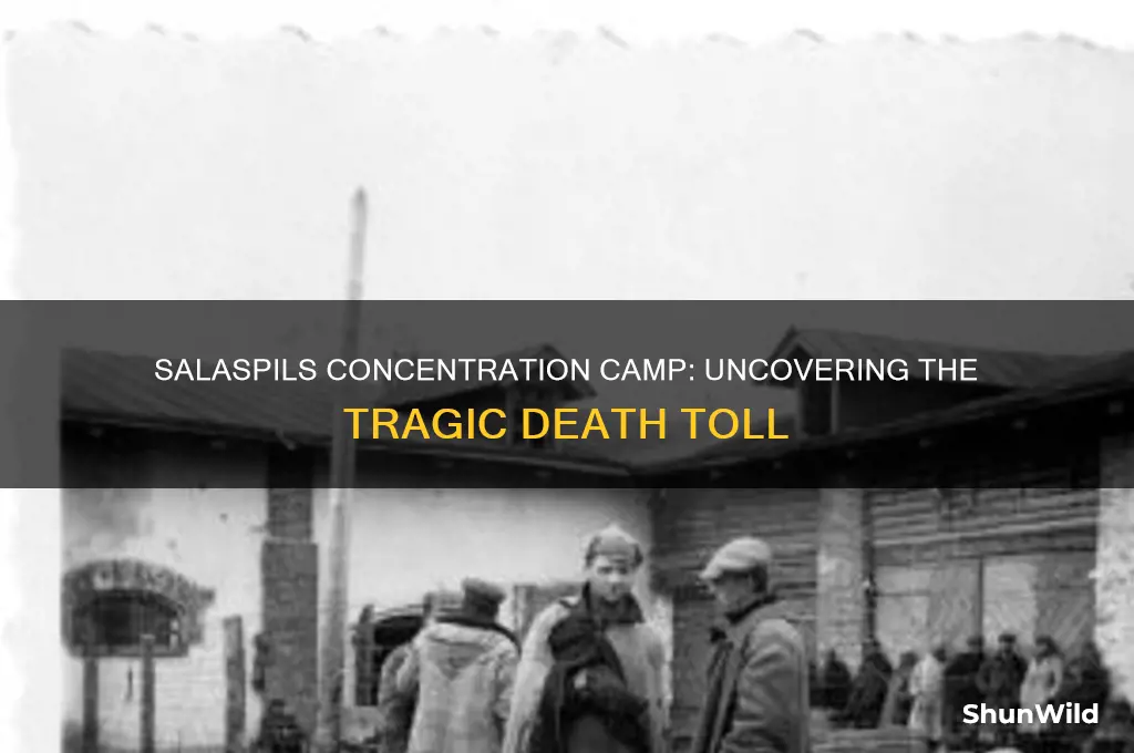 how many died at salaspils concentration camp
