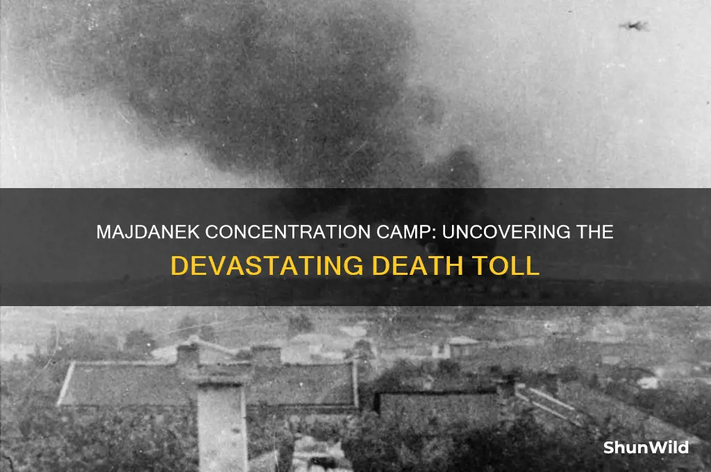 how many died in majdanek concentration camp