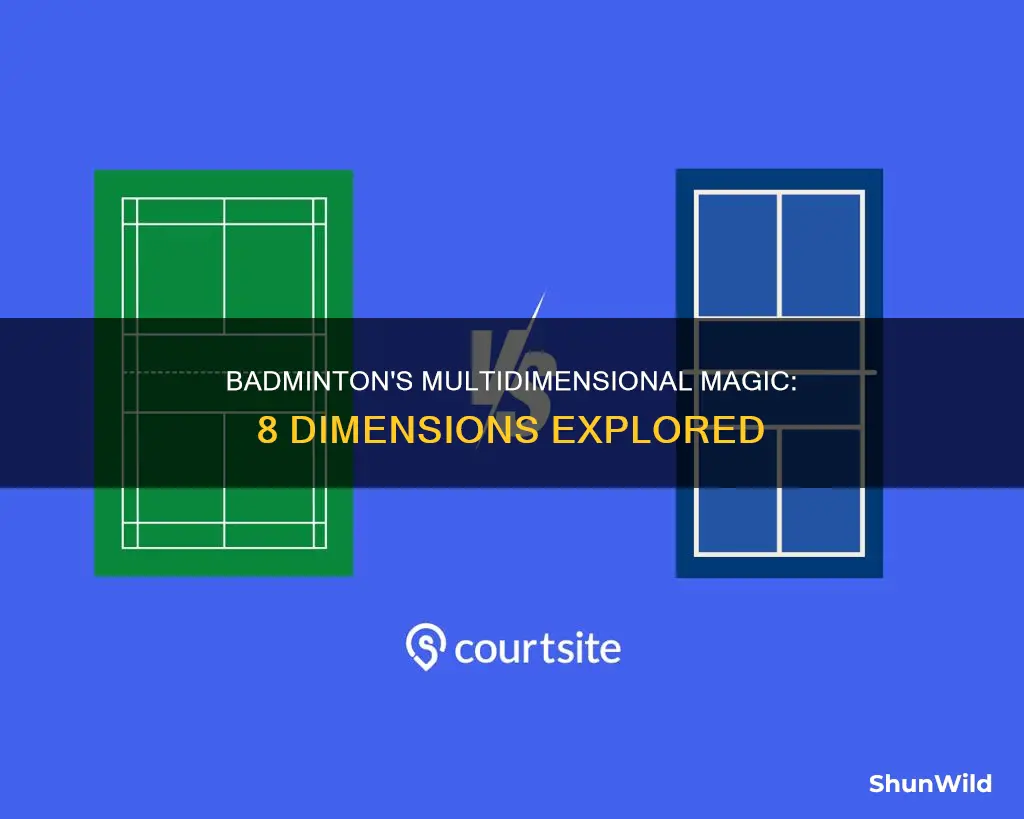 how many dimensions are there in badminton
