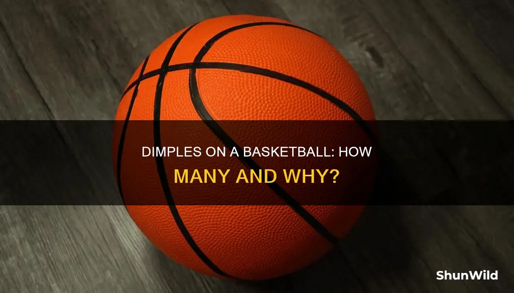 how many dimples are on a basketball