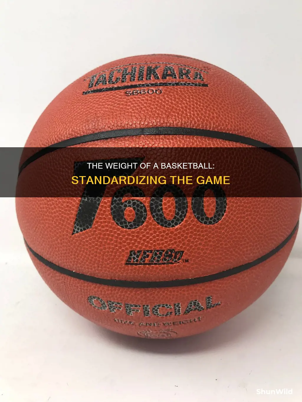 how many does a basketball weigh
