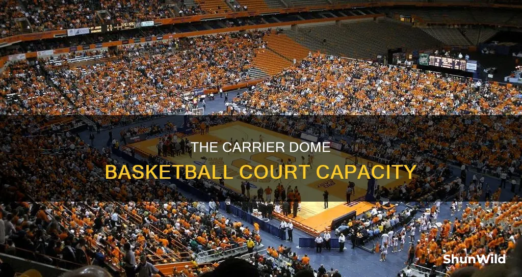 how many does the carrier dome seat for basketball