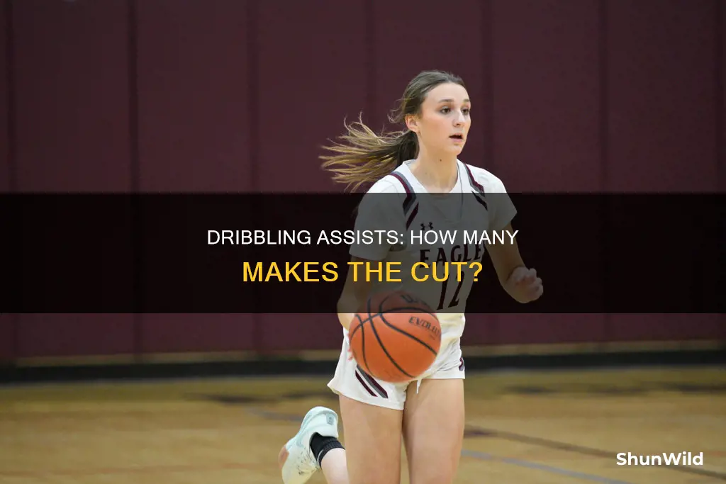 how many dribbles for an assist in basketball