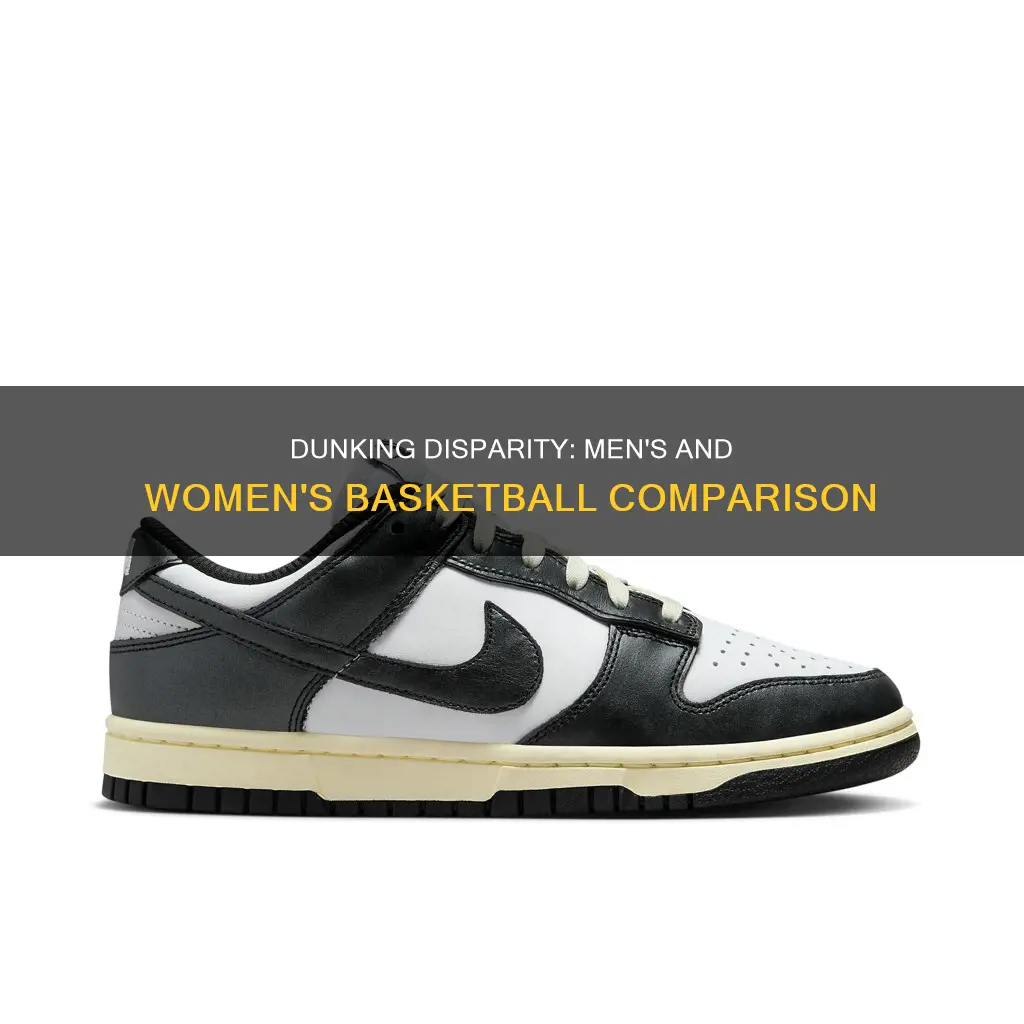 how many dunks are performed in mens vs womens basketball