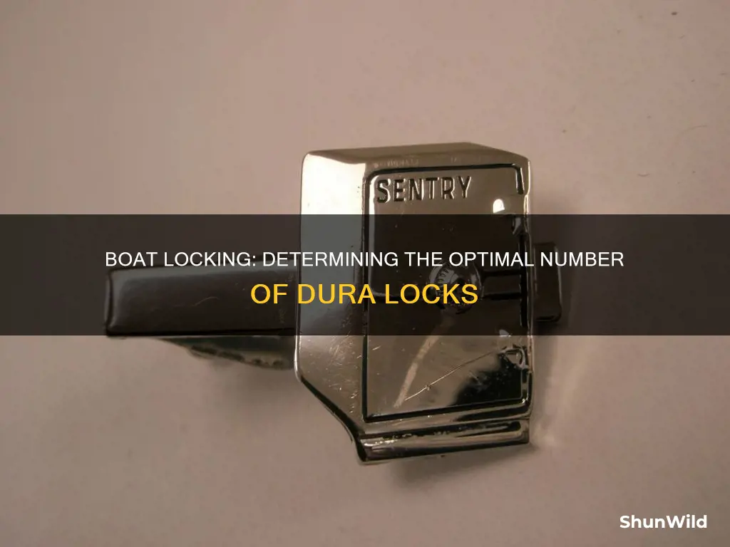 how many dura locks go on my boat