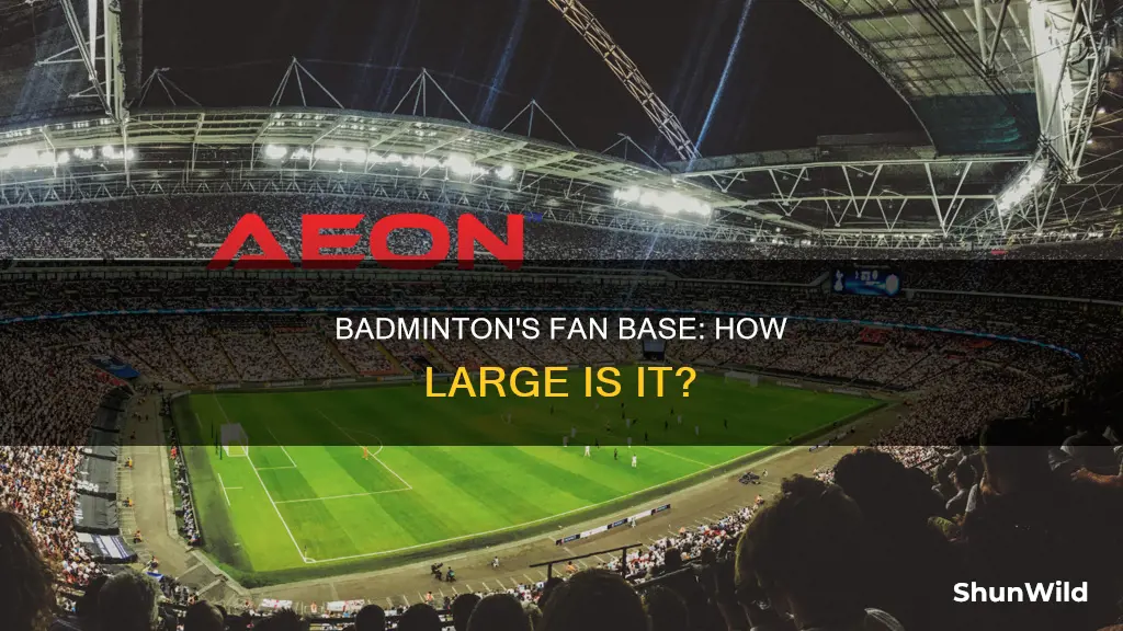 how many fans does badminton have
