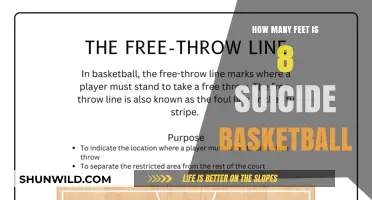 Suicide Basketball: Feet Conversion for 8 Shots