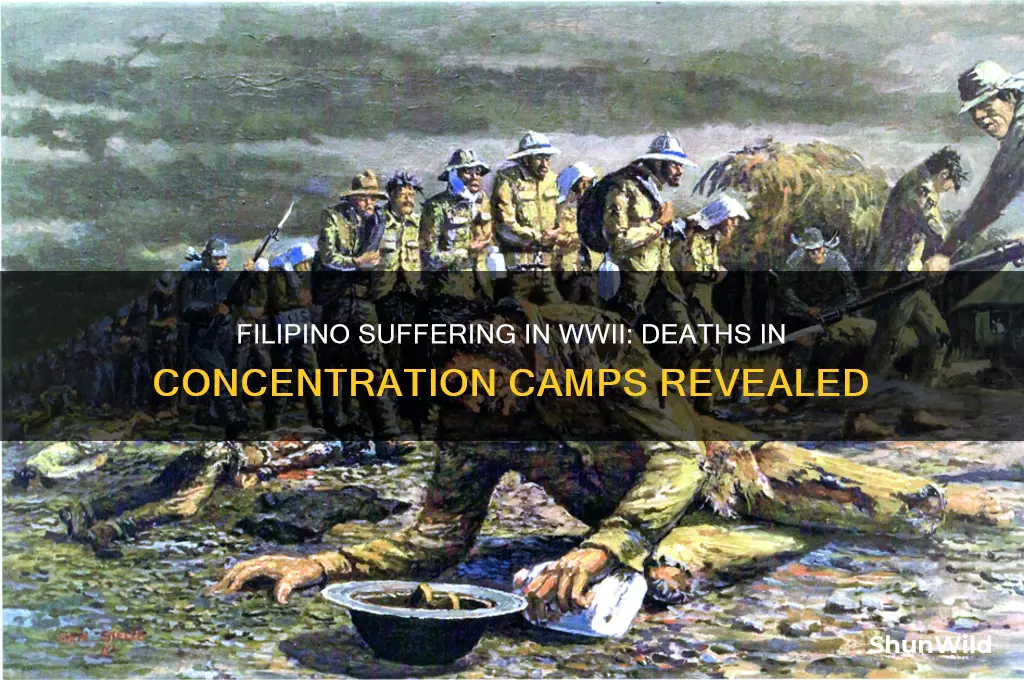 how many filipinoes died in the concentration camps
